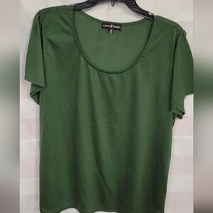 Almost Famous 3X Green Short Sleeve Top